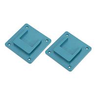 Generic Porte-outil électrique 2 Pièces, Support Mural Durable pour Outils et 18V, Matériau ABS + PC, 9.5x9.5x1.7cm (Cyan)