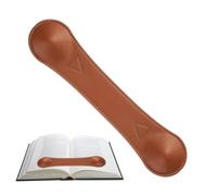Generic Porte-ouvreur de livre en cuir synthétique | Support de page pour la lecture | Poids de la page | Noir, Rouge, Marron
