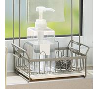 Generic Porte-plats pour évier de Cuisine, Porte-éponge de Cuisine Porte-plat Support de Porte-éponge avec pavé de Vidange pour pavé de (GRAY)