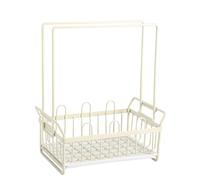 Generic Porte-plats pour évier de Cuisine, Porte-éponge de Cuisine Porte-plat Support de Porte-éponge avec pavé de Vidange pour pavé de (crème)