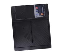 Generic Porte Solaire Automatique de Poulailler, 3 en 1 écran d'affichage LED Télécommande Automatique Poulet Coop Capteur de Lumière Ouverte Horizontale pour la Ferme (Black)