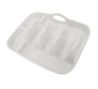 Generic Porte-Tacos en Silicone Réutilisable, Plateau Polyvalent avec Séparateur pour Tacos et Nachos, Cuisine et Rassemblements à Domicile, Léger 9,74 Oz (Kaki)