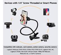 Generic Porte-téléphonie, Webcam Portable à 360 Degrés Stand à université pour Téléphone Portable (Black)