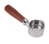 Generic Portefeuille de café, en Acier Inoxydable en Acier Inoxydable 2 Oreilles sans Fond Extraction Uniforme Extraction de 51 Mm avec Sélecteur de Poussière de café pour Machines à de 51 Mm pour