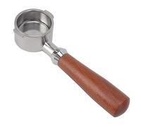 Generic Portefeuille de café, en Acier Inoxydable en Acier Inoxydable 2 Oreilles sans Fond Extraction Uniforme Extraction de 51 Mm avec Sélecteur de Poussière de café pour Machines à de 51 Mm pour