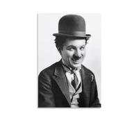 Generic Poster Charlie Chaplin Comédie Films Art Affiche Noir Rectangulaire 8 x 12 inches Toile Encadrée ou Sans Cadre Montage mural Salle de séjour, Chambre, Bureau à domicile, Salle de bain