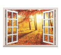Generic - Poster de la nature en HD - Autocollant mural pour fenêtre - Décoration murale - Sticker en PVC blanc - Style Scénique - Pour surfaces lisses - Recommandé pour l'extérieur