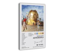 Generic Poster de musique Travis Scott ASTROWORLD sur toile - Art mural esthétique pour chambre - Cadeau, 40 x 60 cm