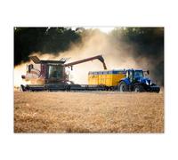 Generic - Poster - Décoration murale - Motif moissonneuse/tracteur - 29,7 x 21 cm - Pour cuisine
