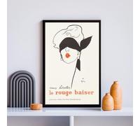 Generic Poster LE ROUGE BAISER Affiche film, Vintage, Déco murale (40X60) HQ (sans cadre)