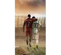 Generic Poster - Lionel Messi et Ronaldo 2020 - Photo sportive de football - Format A3 - Rouge et bleu - Style contemporain - Décoration murale - Sans cadre - Pour chambre à coucher, salle de classe