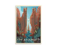 Generic - Poster vintage The Argonath - See Middle Earth LOTR - Impression sur toile - Art mural moderne - 40 x 60 cm - Décoration pour salon, chambre, bureau, salle de bain, cuisine, etc.