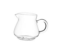 Generic Pot à Lait Pichet Verre Crémier Mini Carafe avec Poignée Verseuse Transparente Utilisation Facile Fonction pour Servir Lait Chaud et Froid Adaptée Pou, 250 ml 7x5.5x8.3 cm