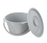 Generic Pot de Chambre Portable pour Adultes avec Surface Lisse et Base Plate en Plastique, Pratique pour Personnes Âgées et Femmes Enceintes, pour Usage de Nuit