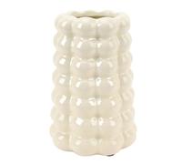 Generic Pot de Fleur à Bulles Unique, Vase Décoratif en Céramique pour Une Décoration élégante de la Maison, 10x17.5cm (crème)