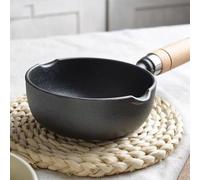 Generic Pot en Fonte, Conception Antiadhésive Naturelle et pour une Cuisson à Chaleur Uniforme, Idéal pour Faire Sauter les Fournitures de Cuisine (Moyen)
