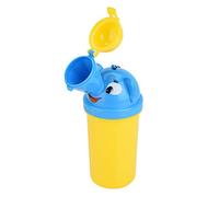Generic Pot Urinoir Portable Réutilisable, Anti-fuite, Mise à Niveau des Toilettes pour bébé, pour Tout-petits, Voiture, Camping, ABS Jaune, 18.5x8.5x8.5cm (Style princier)
