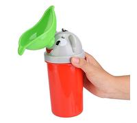 Generic Pot Urinoir Réutilisable pour Enfants, avec Fonction Anti-odeur, pour le Camping en Voiture des Tout-petits, Conception de Sangle de Suspension, Matériau ABS, Rouge (Façon princesse)