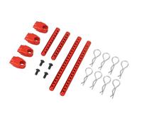 Generic Poteau de Coque de Voiture RC en Alliage D'aluminium Durable, pour Voitures de Course à L'échelle 1:10, Courses à Grande Vitesse (Rouge)