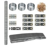 Generic Poulailler en Métal Cm, Portail Verrouillable, Toit Pratique, Grillage, pour élever des Poules, des Canards, des Lapins, des Oies, des Oiseaux, etc., avec Un Matériau Robuste