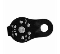Generic Poulie à Rotation Unique Haute Résistance pour L'escalade, Force de Traction 26KN, Rotation Douce, Idéale pour les Grimpeurs et les Amateurs de Plein Air (BLACK)