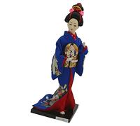 Generic Poupée Japonaise Traditionnelle Figurine Geisha Kimono Poupée Décorative Fait Main Structure Mousse et Tête Plâtre Adaptée Aux Col, ré, comme décrit