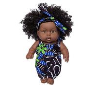 Generic Poupées noires, Poupées de bébé réalistes Poupées de bébé africaines avec ensemble de vêtements 8 pouces bébé Poupées de jeu pour filles