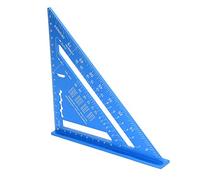 Generic pour le Travail du Bois, échelle Gravée au, carré en Alliage D'aluminium pour la Menuiserie, Marquage Double Face (BLUE)