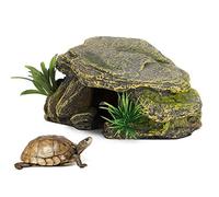 Generic pour Tortues et Reptiles, Grottes Sûres et Vibrantes pour Reptiles, Aquariums et Amphibiens, Abri en Résine 6,3 X 3,7 X 2,6 Pouces pour Une Vie Saine, adapté à Diverses Scènes