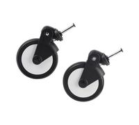 Generic Poussettes de bébé Roues en Caoutchouc, Poussette Roues Remplacement Universels de bébé Accessoires de de Avant/Arrière Accessoires de Remplacement (Une paire de roues avant)