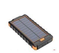 Generic Powerbank étanche 80000mAh avec cellules solaires, lampe de poche et boussole - Orange