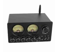 Generic Préamplificateur EQ Bluetooth 5 Bandes avec Compteur VU Vintage pour Systèmes Audio Domestiques, Construction Portable en Alliage D'aluminium