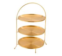 Generic Présentoir à Cupcakes Polyvalent, Plateau de Service pour Buffet pour Fêtes, 3 Couches 23 Cm