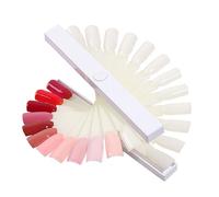 Generic Présentoir à Vernis à Ongles 24 Couleurs Spirale Rotative en Éventail, Cartes de Couleurs pour Ongles en Plastique Léger, Support D’affichage Compact pour Manucure Professionnelle