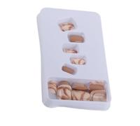 Generic Press On Nails Kit de Faux Ongles Minces à Couverture Complète pour Femme Outil de Manucure à Coller sur les Ongles pour les Rassemblements, les Mariages et les Rendez-vous Matériau ABS de