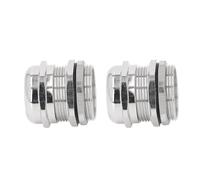 Generic Presse-étoupe étanche IP68, Poignée de Cordon Métallique pour Boîtes de Jonction électriques, éclairage, 2 Pièces, en Laiton plaqué Ni, Anti-Stress (#1)
