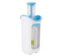 Generic Presse-purée de Fruits, Conception de Base Antidérapante Facile pour la Fabrication D'aliments pour Bébés avec Pochettes Alimentaires et Couvercles Rouge Rose, 12.0x5.1x3.7in (BLUE)