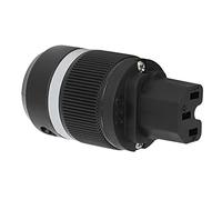 Generic Prise D'alimentation CA en Cuivre Pur plaqué Rhodium pour Appareils Audiovisuels Professionnels, Prise de Connecteur en Cuivre Pur à Réduction de Bruit avec Vis Hexagonale (F100R (femelle))