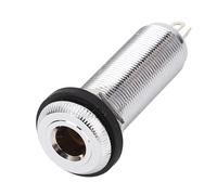 Generic Prise Jack pour Guitare électrique Basse avec Sortie Mono 6,35 Mm, Douille Cylindrique en Laiton pour un Son Optimal, Excellent Cadeau pour les Amateurs de Musique, Fabriquée à Partir de
