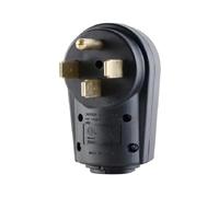 Generic Prise mâle RV 50 ampères pour remorque de camping-car NEMA 14-50P, prise d'assemblage d'alimentation en Nylon, connecteur d'alimentation électrique