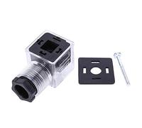 Generic Prise Solénoïde Hydraulique Universelle, 5 Pièces, avec Tapis Anti-poussière, Compacte et Légère pour Pièces Automobiles électriques 220V