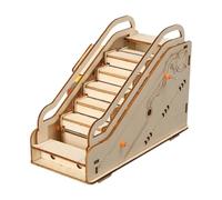 Generic Projet de construction de jouets Science DIY, jouet interactif Modèle d'escalatrices électriques, en bois 3D pour les enfants Guilles Girls