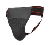 Generic Protecteur D'aine de Boxe avec Sangles élastiques, Protège-aine Respirant pour Hommes pour Une Réduction D'impact Inégalée dans Les Arts Martiaux, Tissu en Maille TPU, 1 unité (Black)