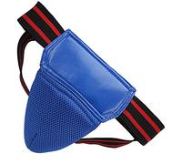 Generic Protecteur D'aine de Kickboxing, Jockstrap élastique Haute Performance, Matériau Réglable et Respirant pour Muay Thai, 1 Pièce (Blue)