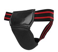 Generic Protecteur D'aine Haute Performance, Jockstrap Respirant Confortable pour la Boxe et Le Muay Thai, Ajustement Réglable, 1 unité (Black)