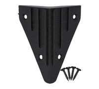 Generic Protecteur d'angle D'armoire de Haut-Parleur, Protection à Angle Droit en Plastique avec 4 Vis pour Haut-parleurs de Guitare, Boîtes en Bois, Meubles (Plastique à Angle Droit avec vis)