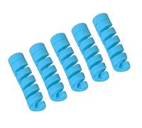 Generic Protecteur de Boîtier de Câble de Frein de Levier de Vitesse de Vélo en Caoutchouc, 5 Pièces, Manchon de Cadre de Vélo en Spirale pour Ligne de Frein/changement de Vitesse, Décoration (BLUE)