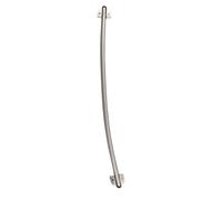 Generic Protecteur de Boucle de Porte en Acier Inoxydable pour Câble de Contrôle D'accès, Manchon de Montage exposé Durable pour Système de Verrouillage de Porte Internet, Longueur 17,7 Pouces