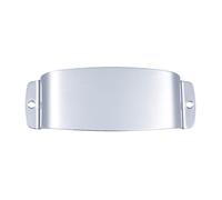Generic Protecteur de Couvercle de Micro de Guitare Basse électrique JB chromé Haute Brillance avec Vis de Montage pour Accessoires D'instruments
