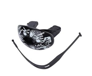 Generic Protecteur de Dents TPR Résistant aux Chocs pour la Boxe de Football de Rugby, Protège-dents à Ajustement instantané pour le Sport (En forme de squelette)